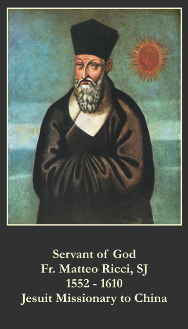 Servant of God - Fr. Matteo Ricci Prayer Card